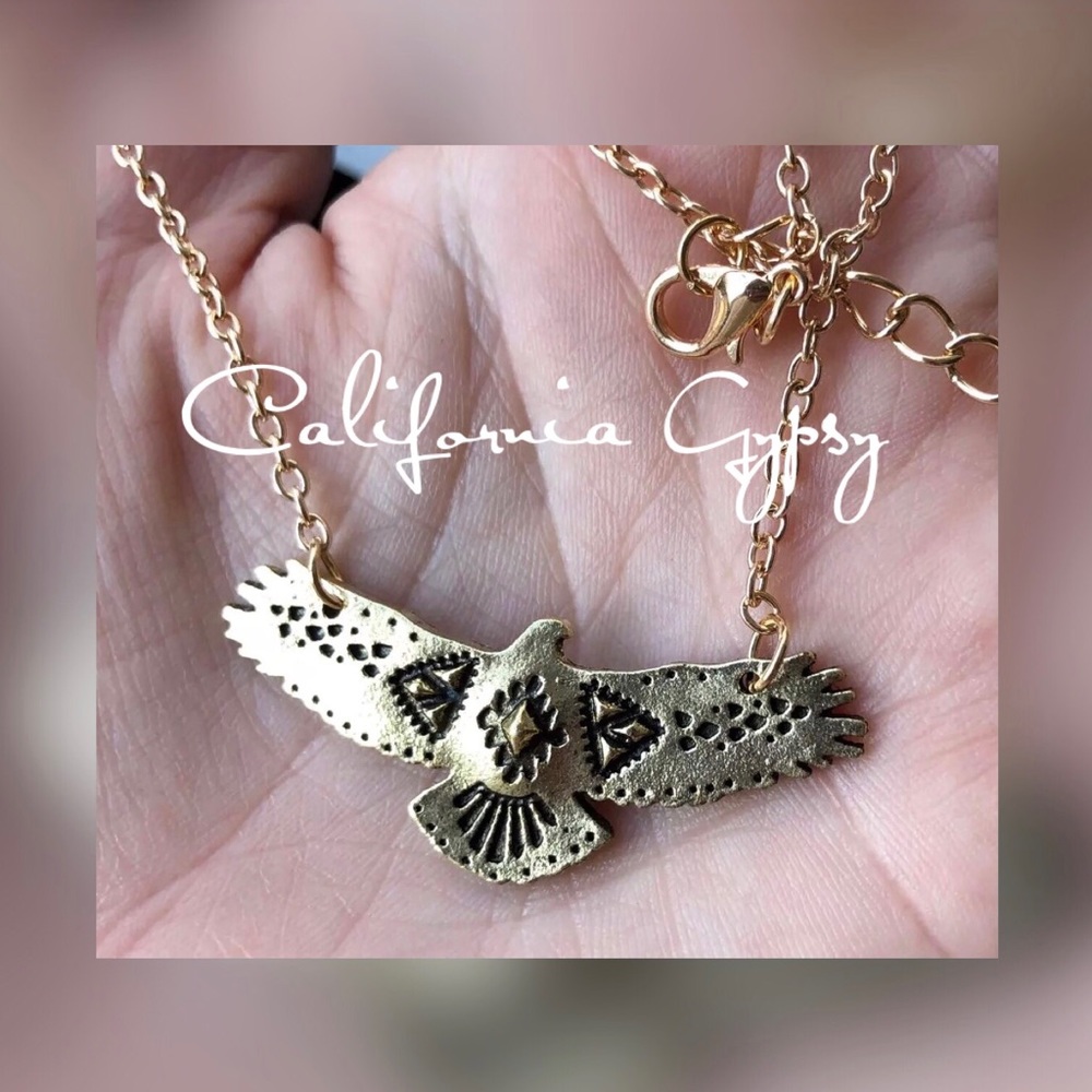 Etched Thunderbird Necklace - Picture 4 of 4